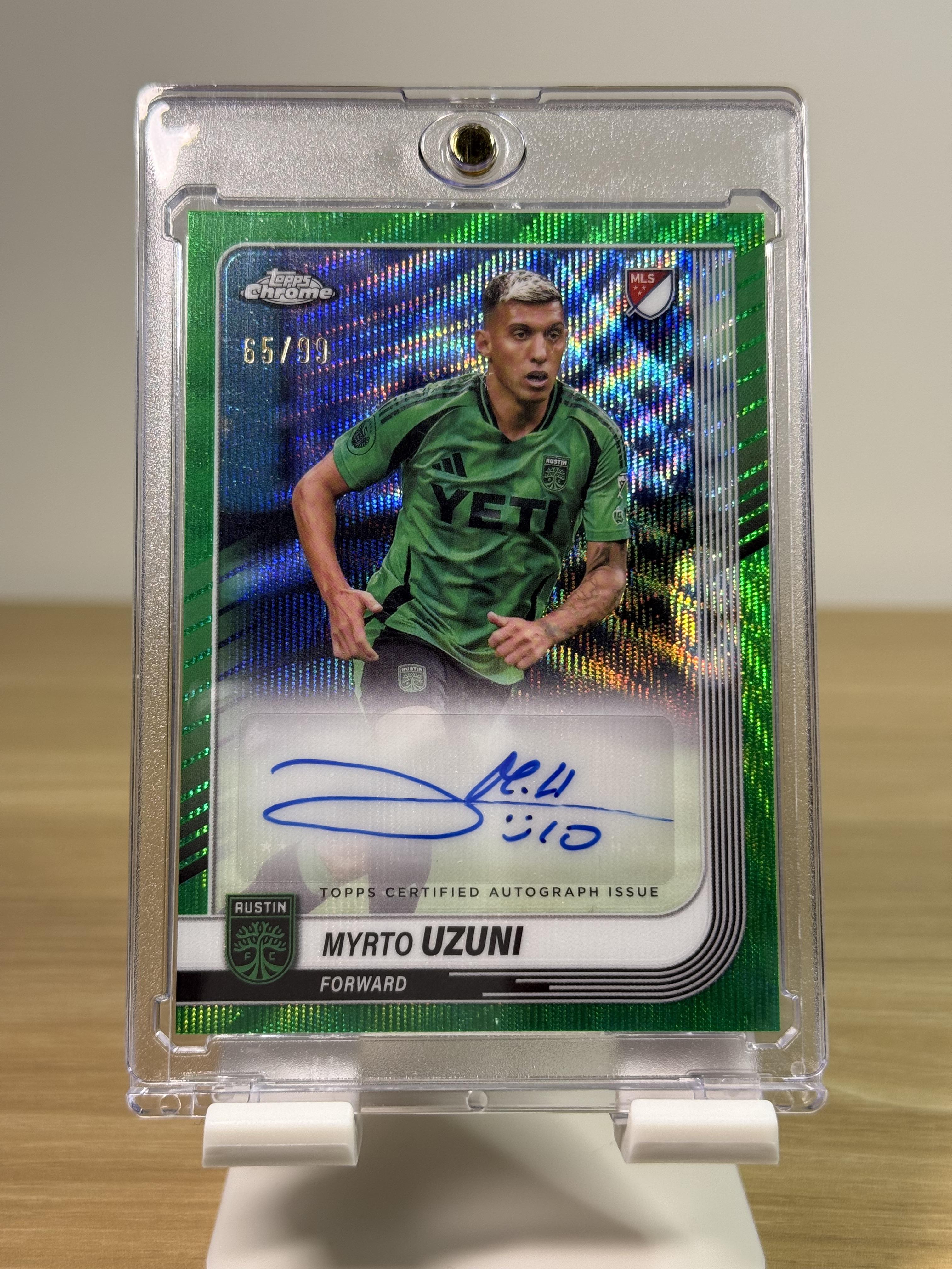 Mikael Uzuni - 2025 Topps Chrome MLS – Autograph /99 - Front