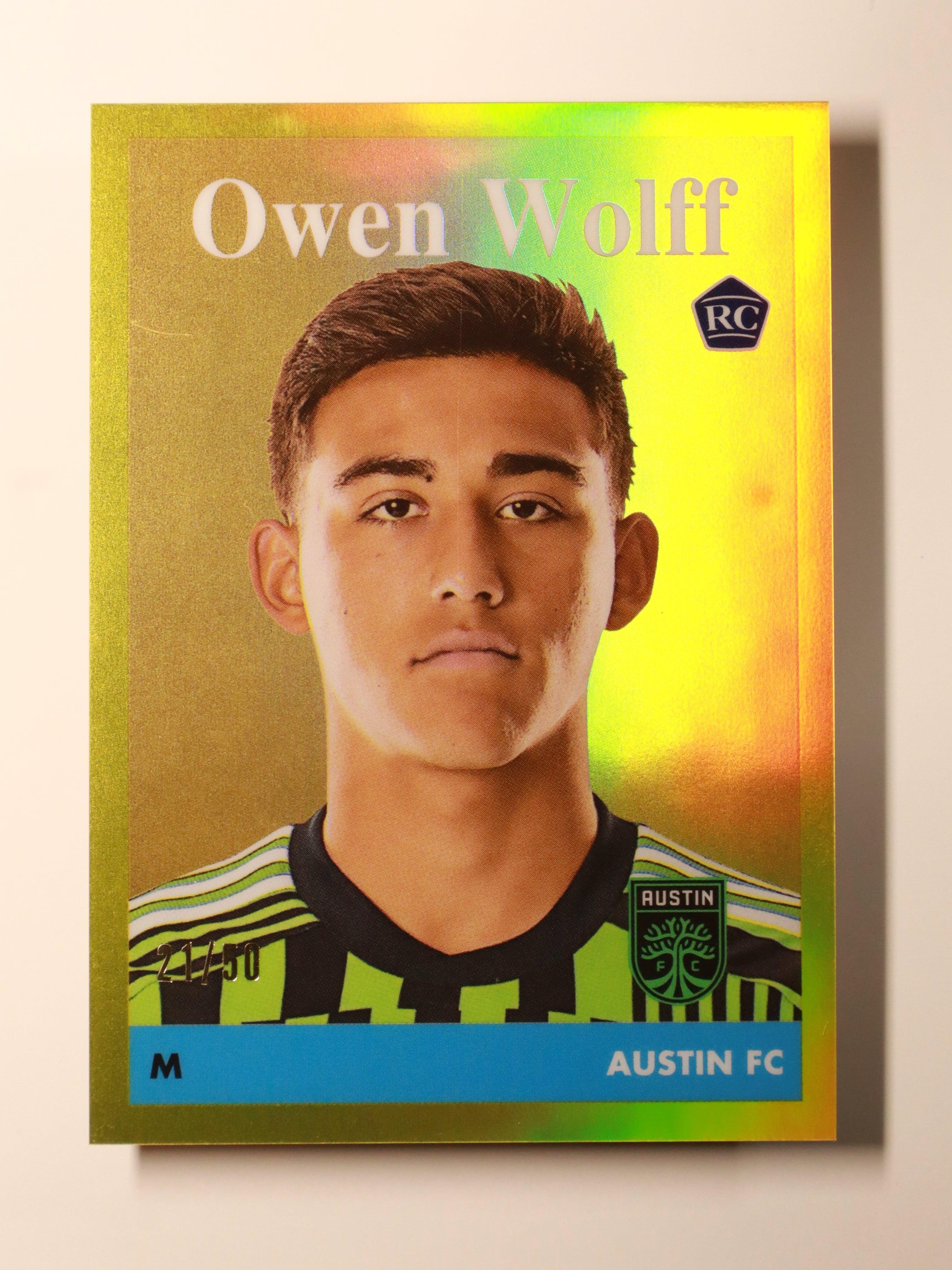 Owen Wolff – 2023 Topps Chrome MLS – 1958 Variation - Front