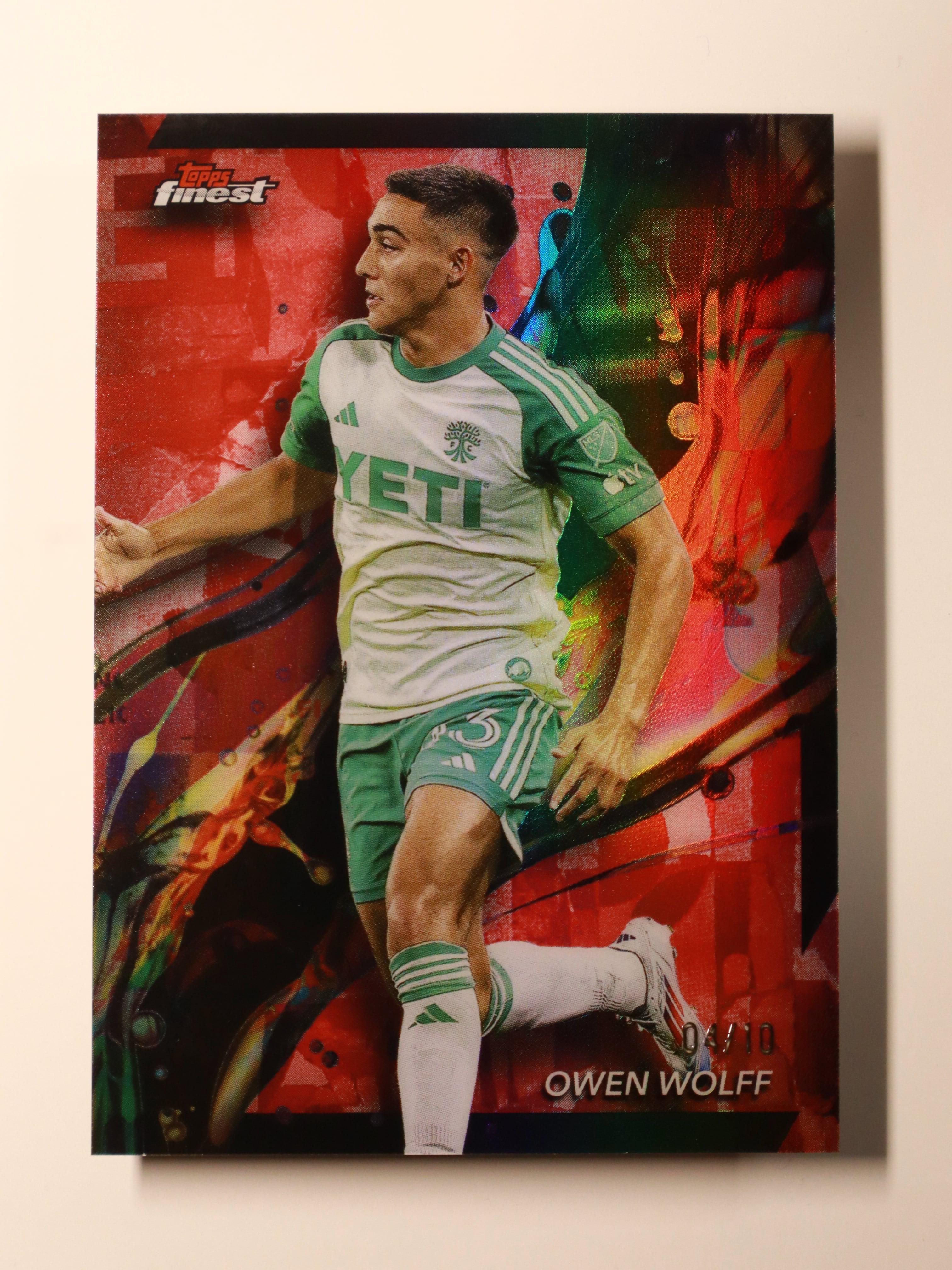 Owen Wolff – 2023 Topps Finest MLS /10 - Front