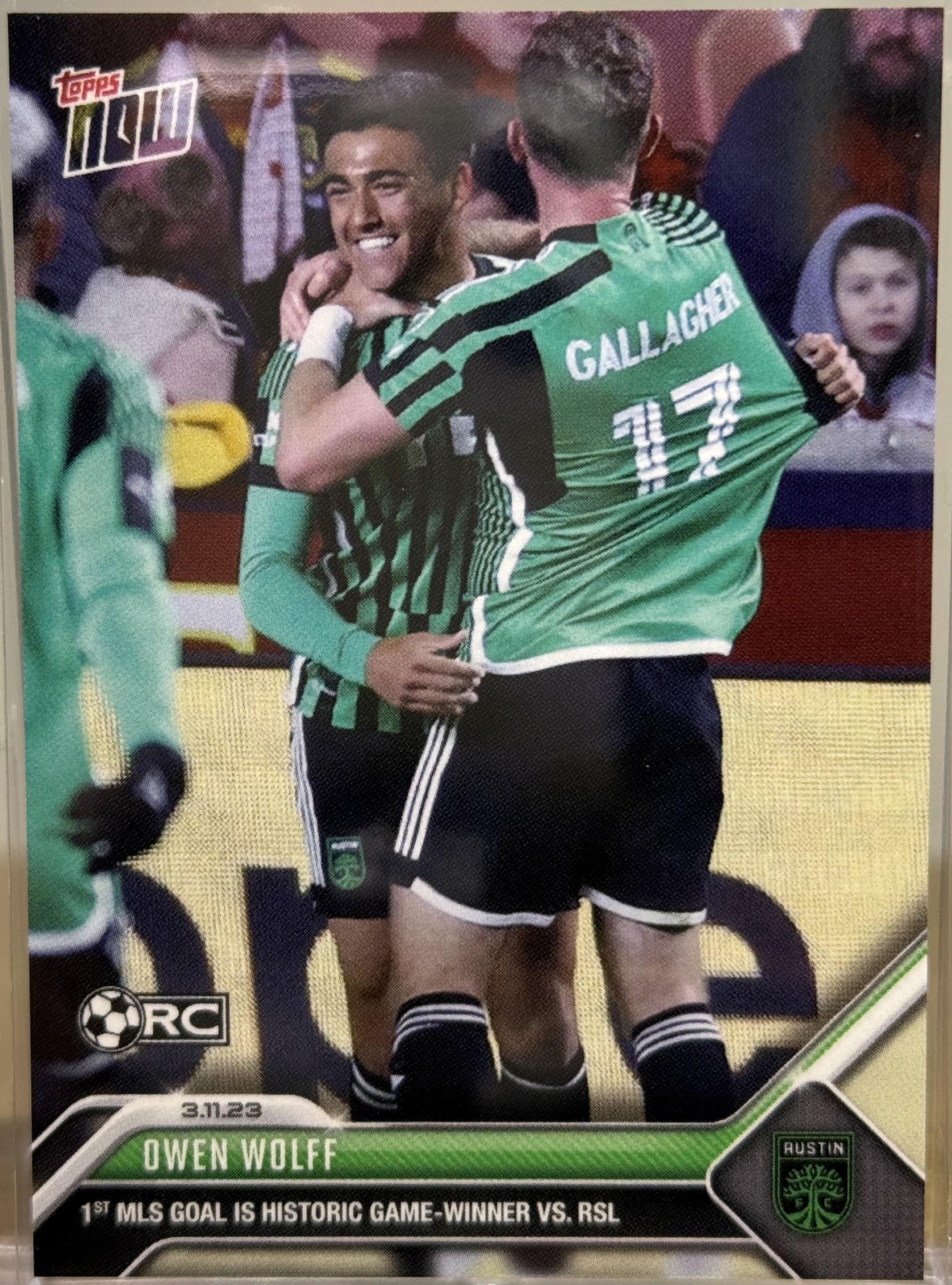 Owen Wolff – 2023 Topps Now MLS – #28 - Front