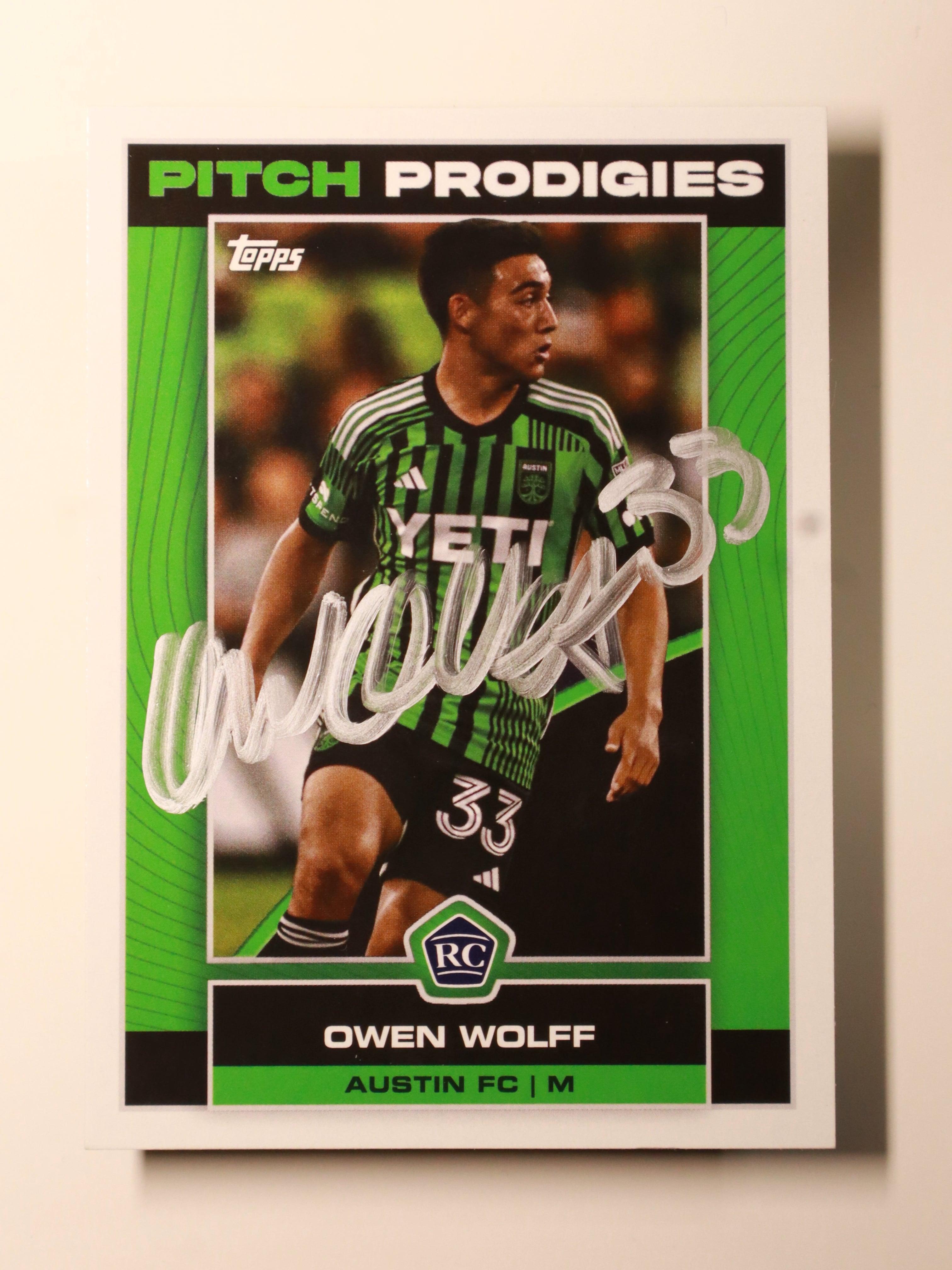 Owen Wolff – 2023 Topps Chrome MLS – Pitch Prodigies - Front