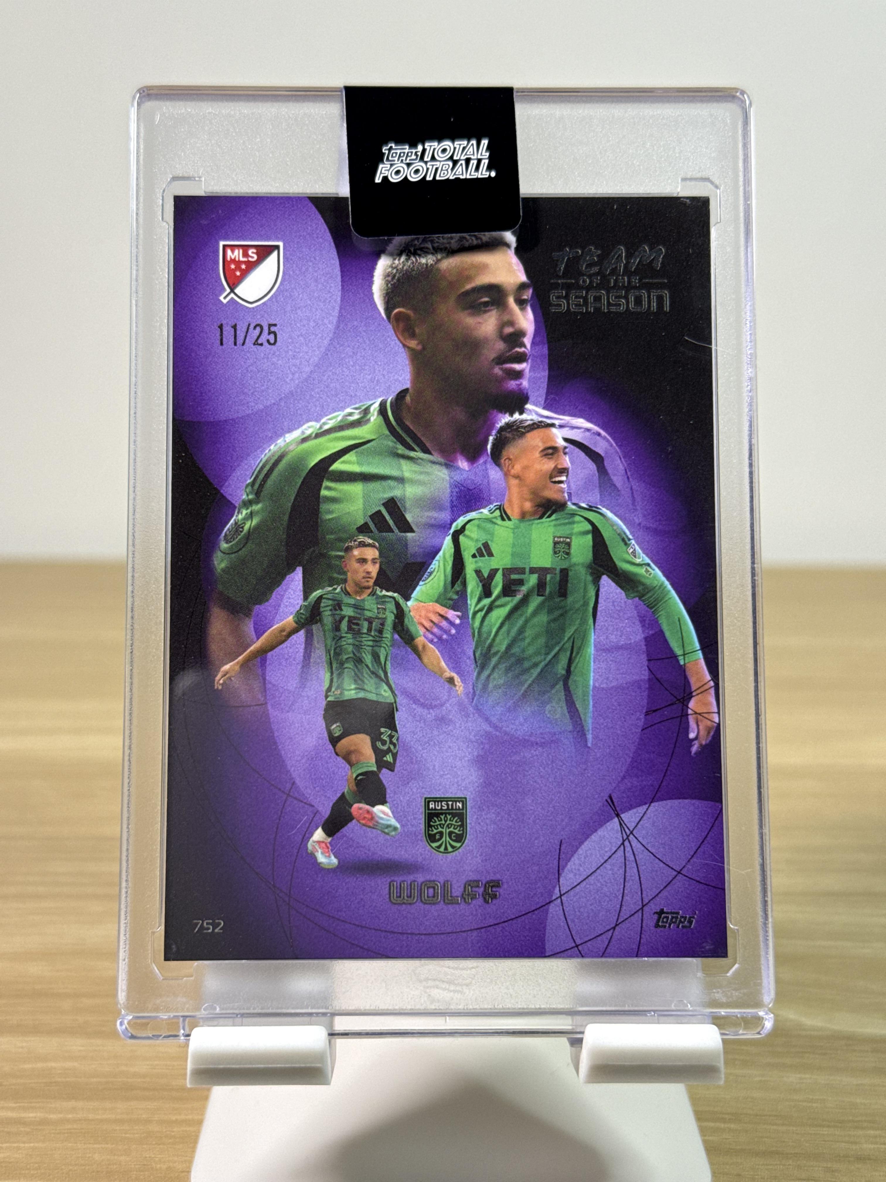 Owen Wolff - 2025 Topps Total Football – TOTS /25 - Front