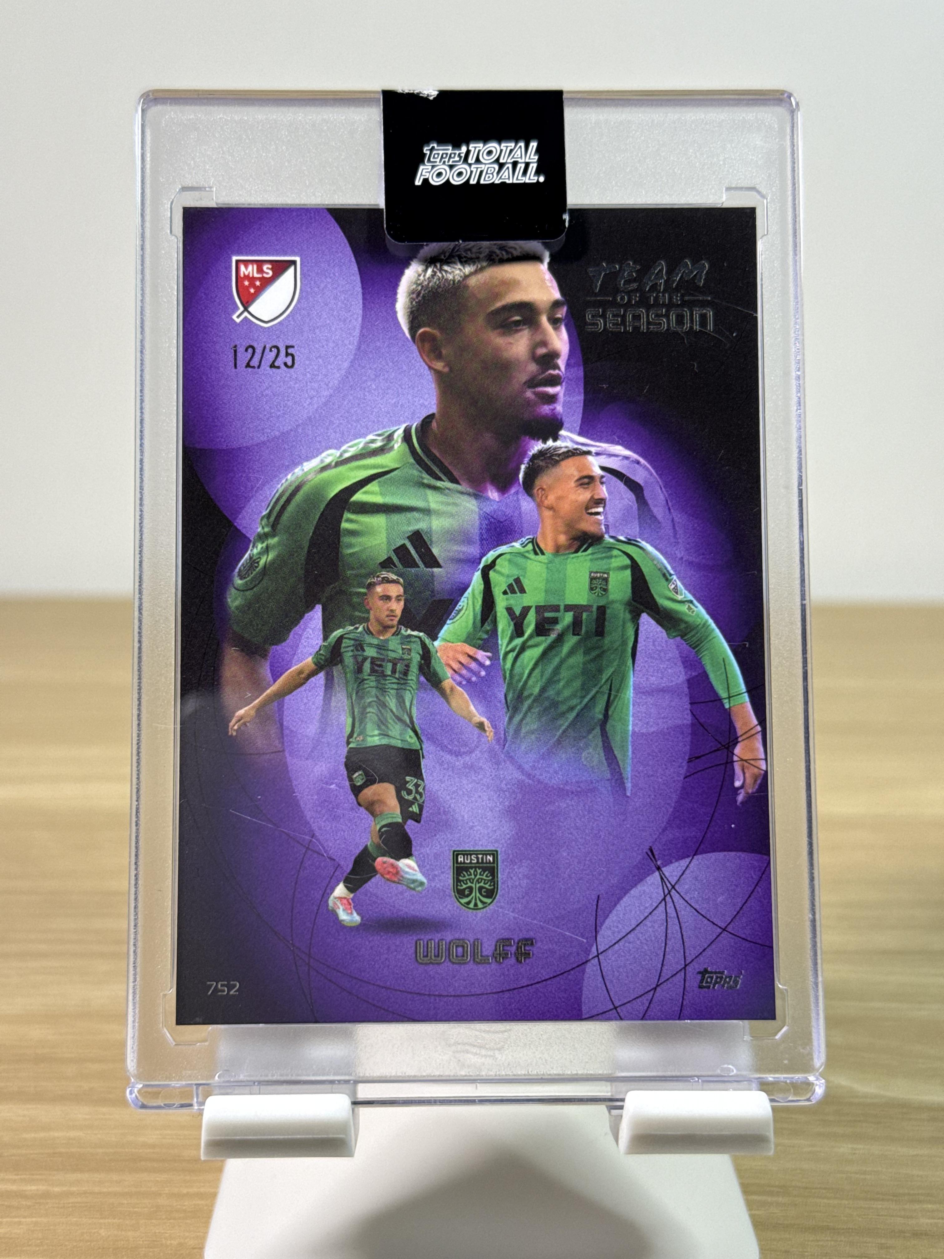 Owen Wolff - 2025 Topps Total Football – TOTS /25 - Front