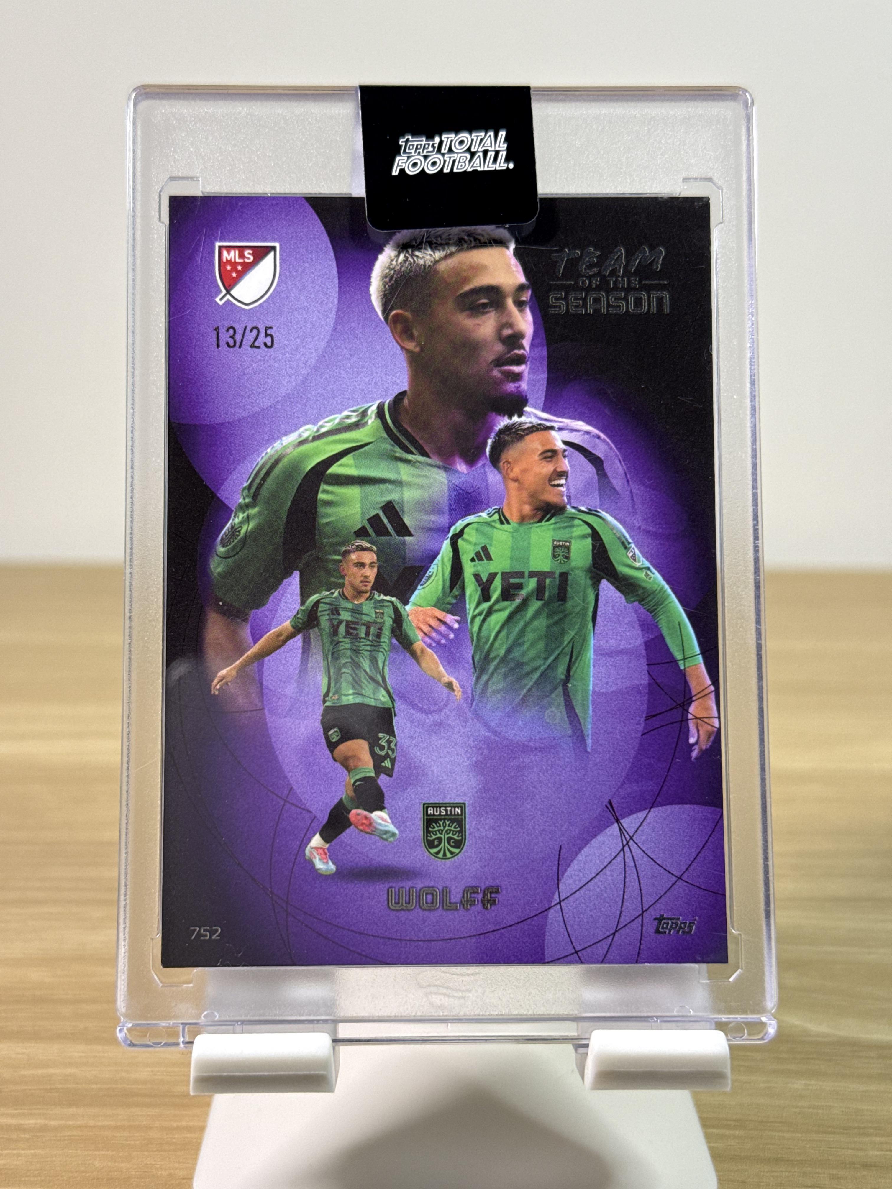 Owen Wolff - 2025 Topps Total Football – TOTS /25 - Front