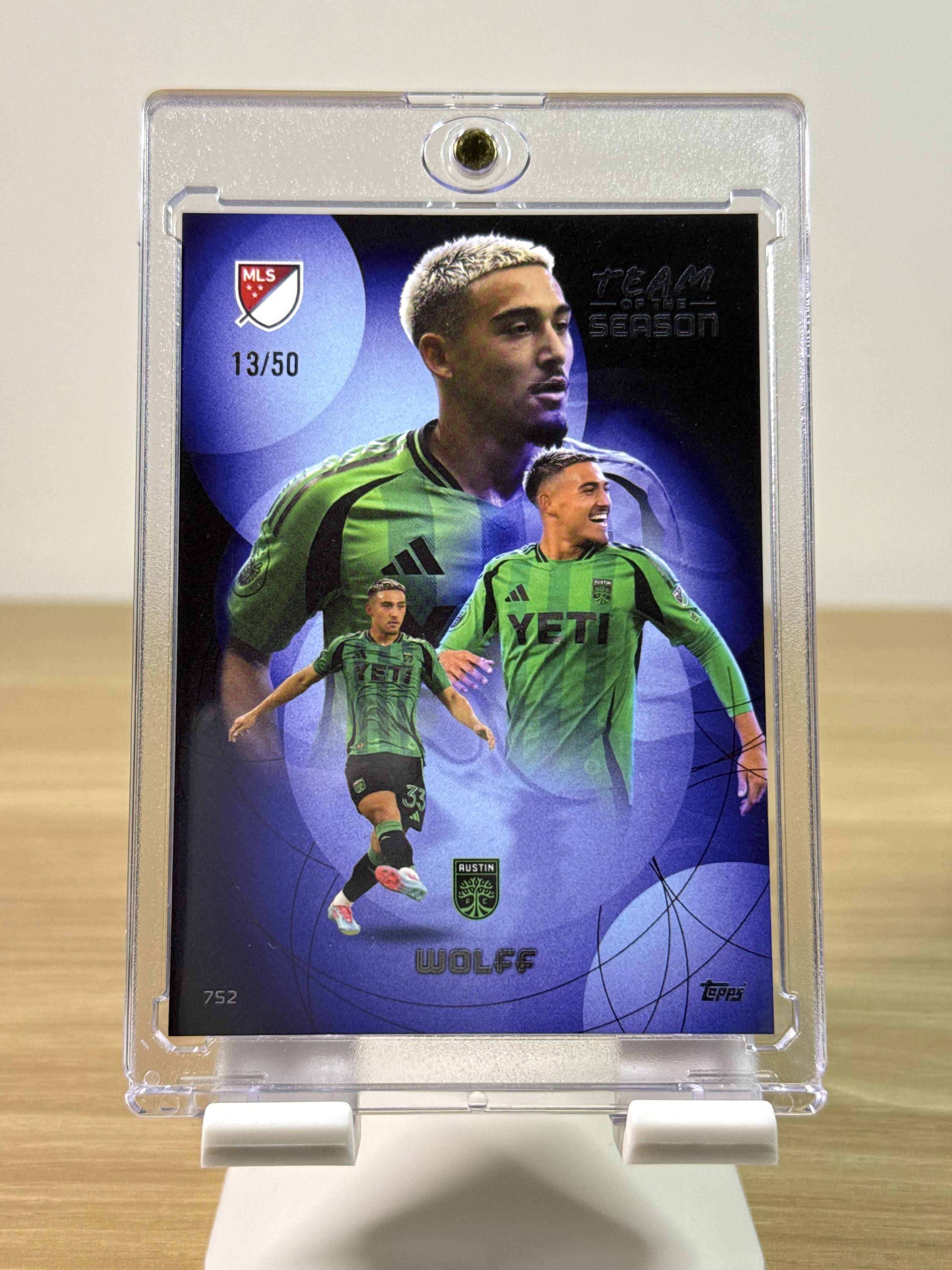 Owen Wolff - 2025 Topps Total Football – TOTS /50 - Front